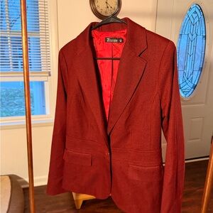 7th Avenue New York Deep Red Blazer